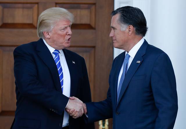 Trump meets Romney: President-elect and critic in talks